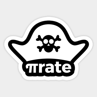 Pirate silly t-shirt Sticker